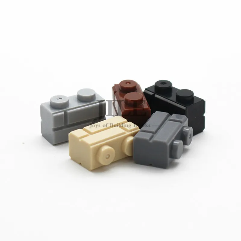 Бесплатная доставка модифицированный кирпич Moc 1x2 с профилем кирпичной кладки
