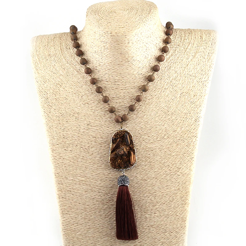 Бесплатная доставка модное длинное ожерелье с подвеской в виде друзы открытой