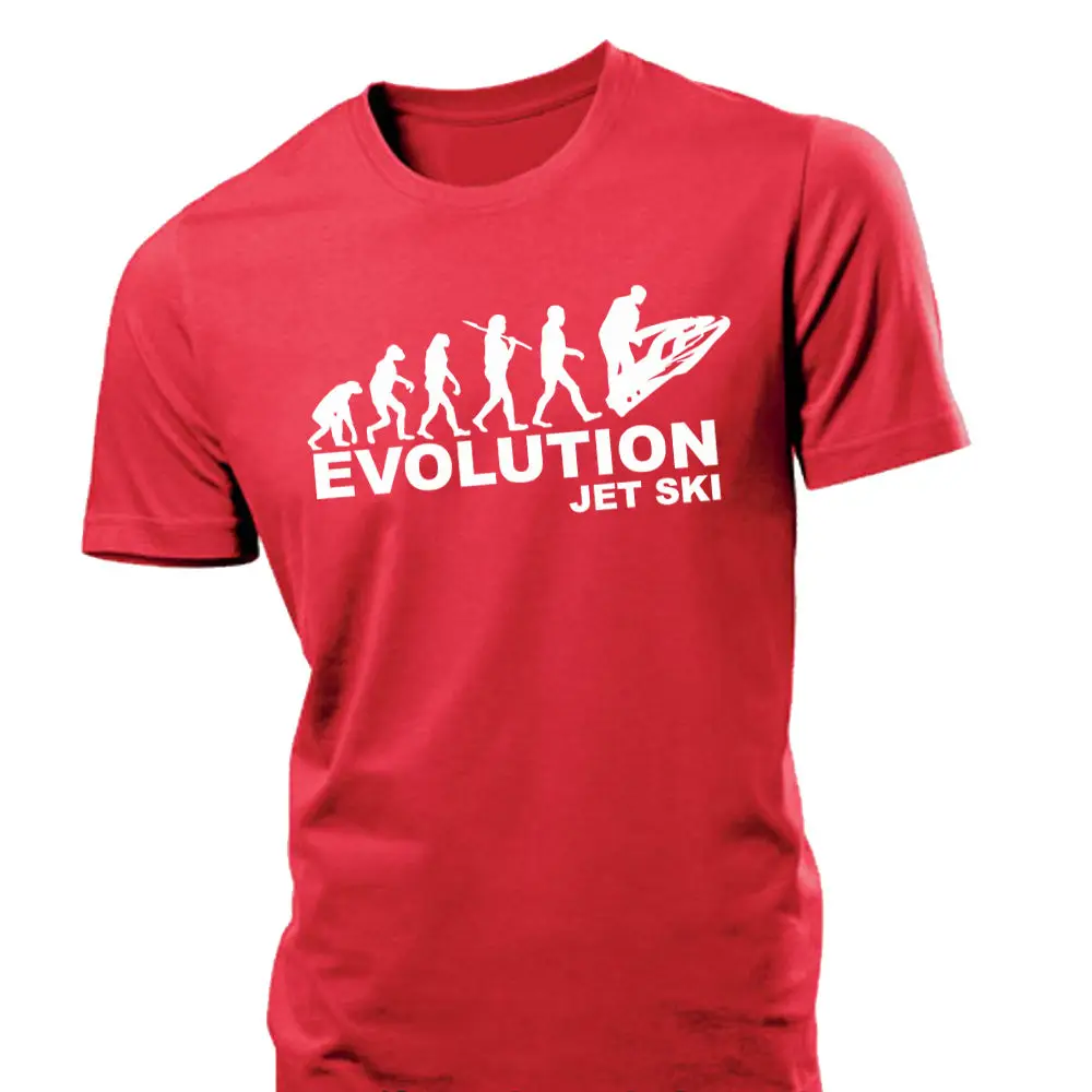 Новинка 2019 летняя Мужская Горячая Распродажа модная мужская футболка Evolution Jetski Jet