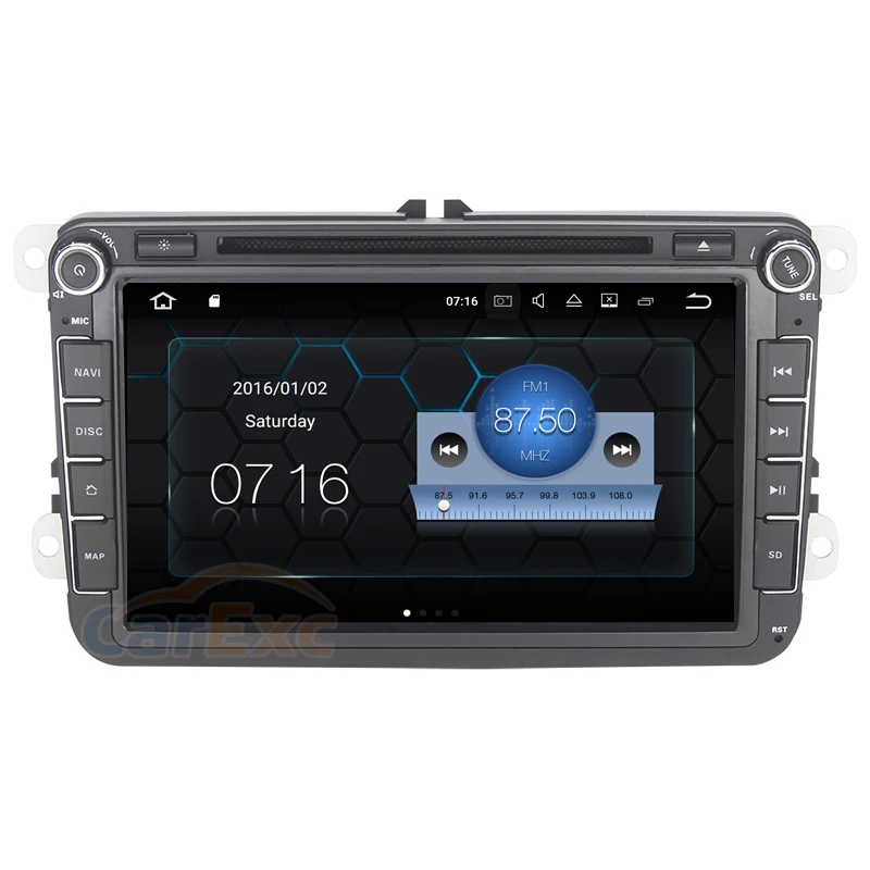 Автомобильный DVD плеер 8 дюймовый HD Android 9 OS 2 DIN для Volkswagen VW Tiguan Polo Golf 5 6 Passat B6 Jetta