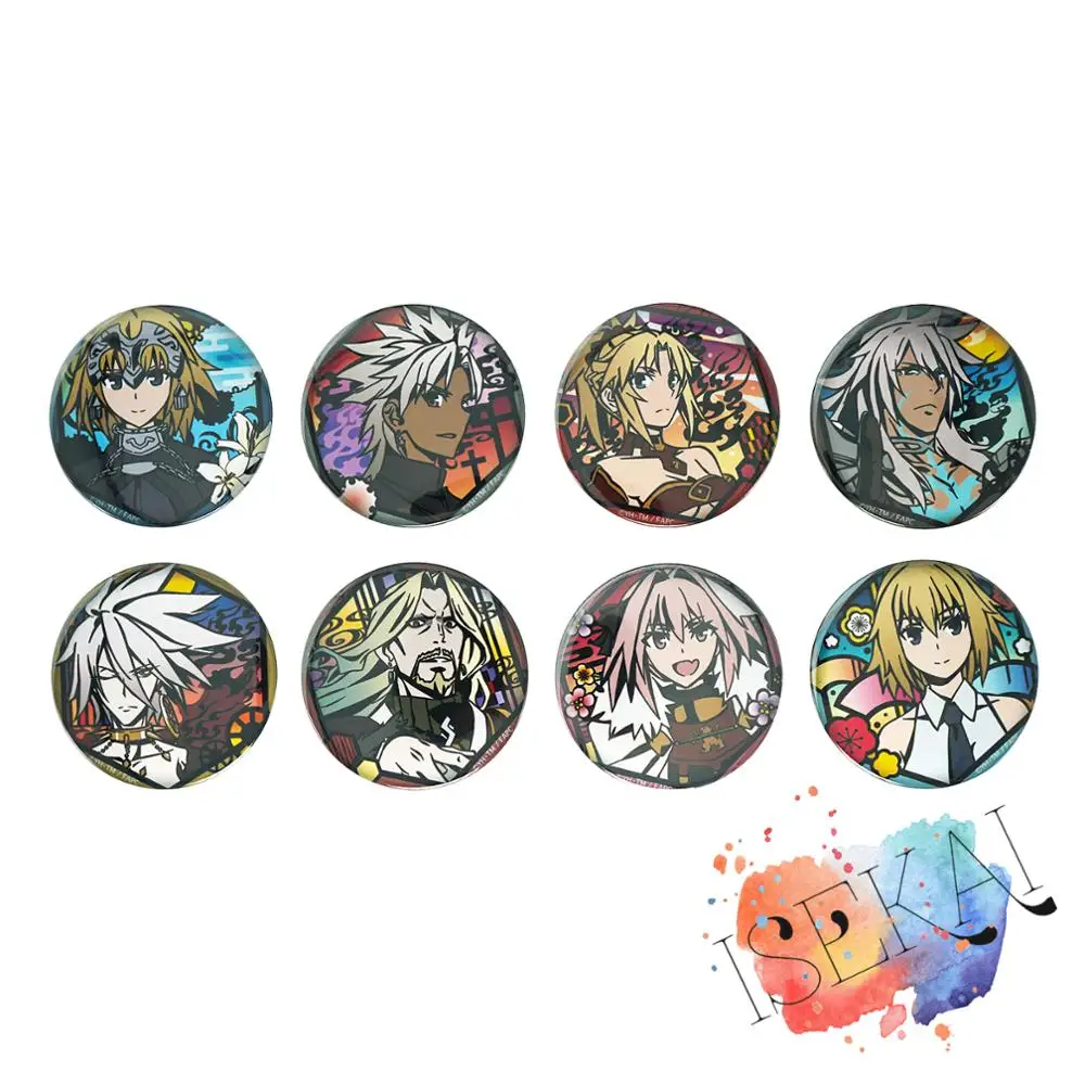 Fate Apocrypha аниме металлический значок Sieg Mordred Jeanne D'Arc Astolfo Karna Vlad III брошь