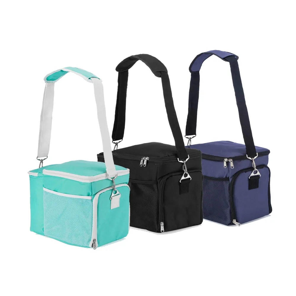 Изолированный Ланч бокс с 3 отделениями прочная ткань прочные молнии SBS в