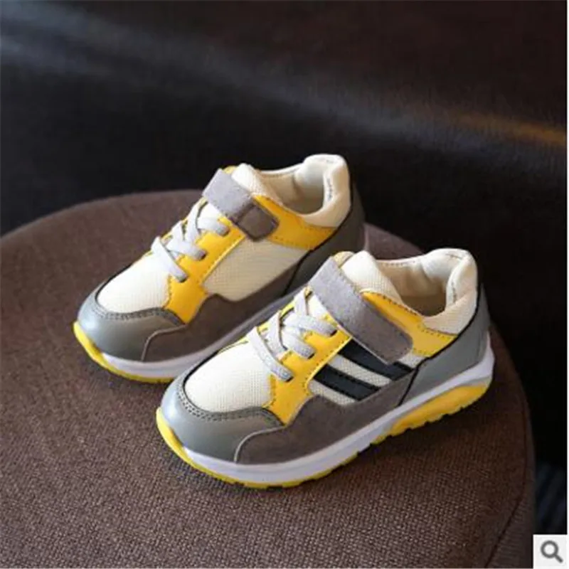 2017 весной новый детский спорт shoes мальчиков чтобы помочь низкой-хлопок