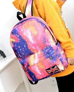 50 шт. женский холщовый рюкзак с принтом звездное небо|backpack galaxy|women backpackpattern backpack |