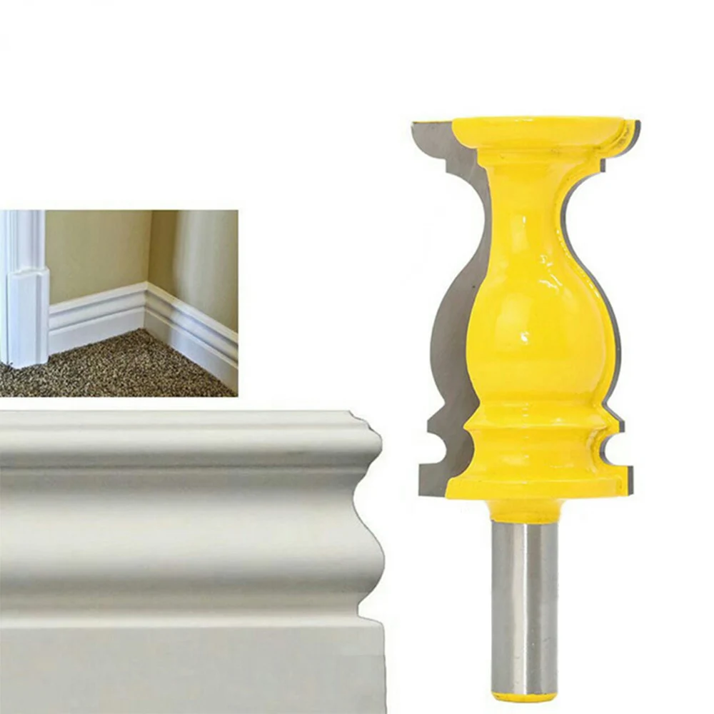 

1/2inch Shank Architectural Cemented Carbide Molding Router Bit Trim Cutter Architectural Trimming for Woodworking Tools
