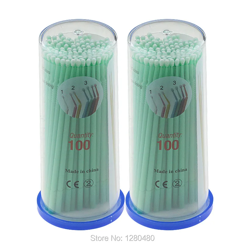 200 шт. Стоматологические продукты одноразовые Хлопковые Тампоны микро-обычная