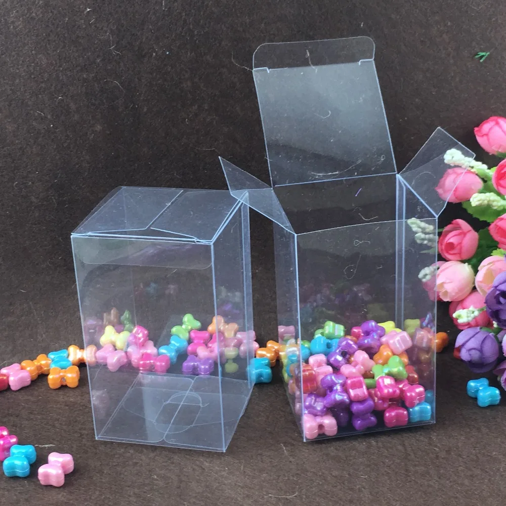 Packing Boxes For Gifts/chocolate/candy/cosmetic/crafts Square Transparent Pvc Box