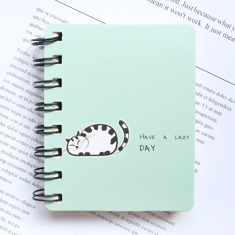 Записная книжка EZONE Coli для Studnts Notes Planner Agenda Kawaii фрукты/Кролик Фламинго напечатанный спиральный блокнот дневник путешественника поставка - Цвет: 4