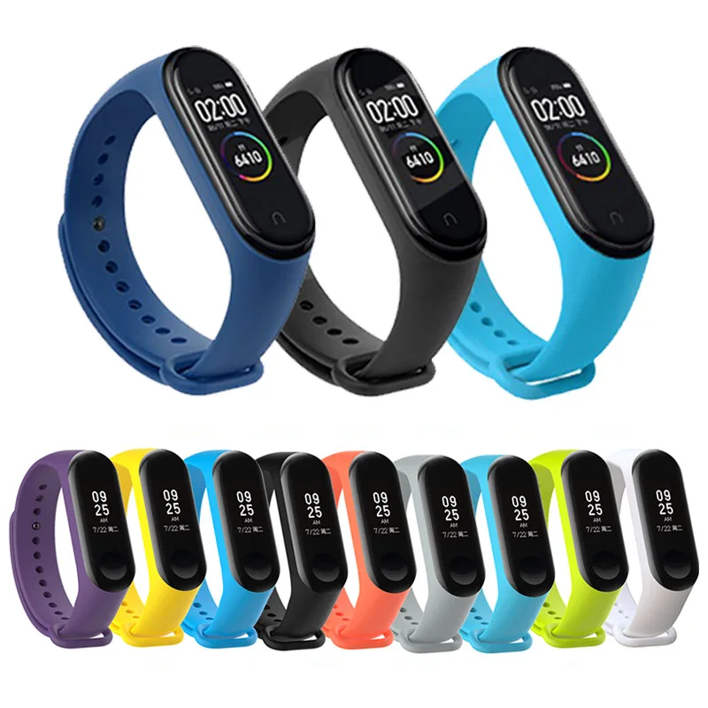 

Soft Silicone Replacement Sport Band For Xiaomi Mi Band 4 Wrist Bracelet Strap For Xiaomi Mi Band 3 4 Band4 Sports Edition