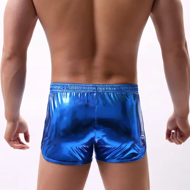 Мужские трусы из искусственной кожи со стрелками сексуальное мужское нижнее