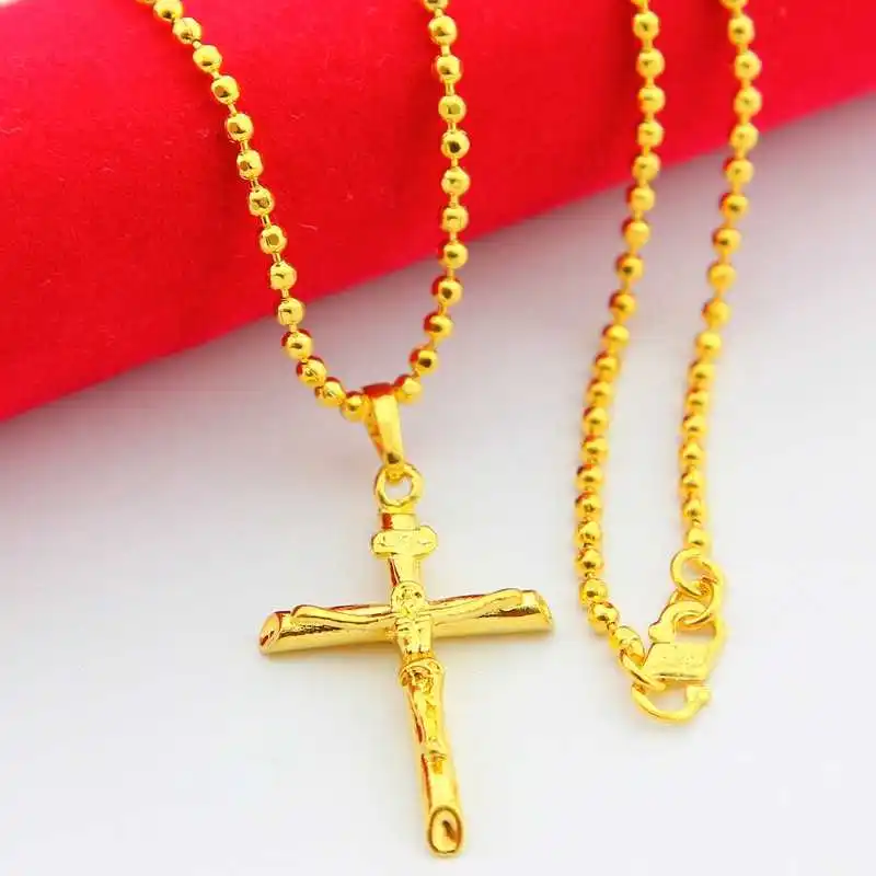 KITEAL Горячая новинка 24k золотые подвески для женщин несколько крест collares