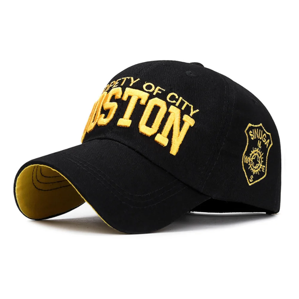 Йо-Янг унисекс бейсболки Snapback повседневные уличные бейсболки для мужчин протети города Бостона буквы вышивка шляпа от солнца - Цвет: 3