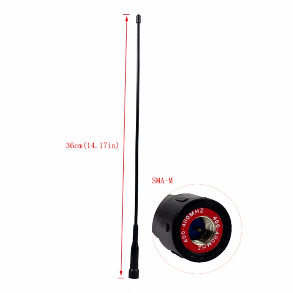 Оригинальная антенна Retevis UHF 400 480 МГц длинная дюймов SMA M для двухсторонней