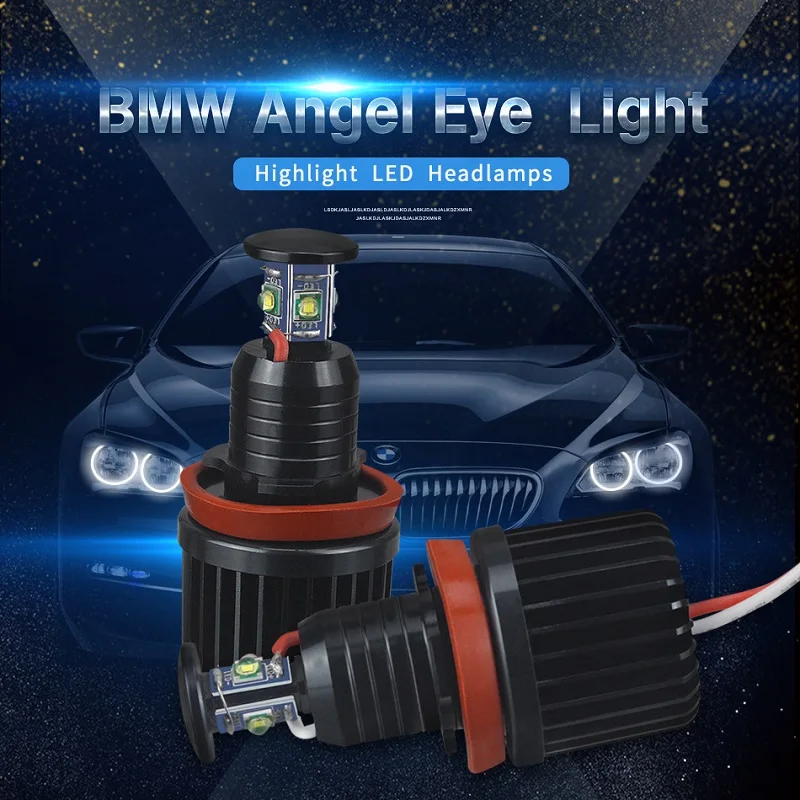 2 шт. Светодиодный Маркер Ангел глаз лампы ДРЛ CREE Чипсы Canbus 40 Вт 800LM для BMW E60 E61 E63 e71