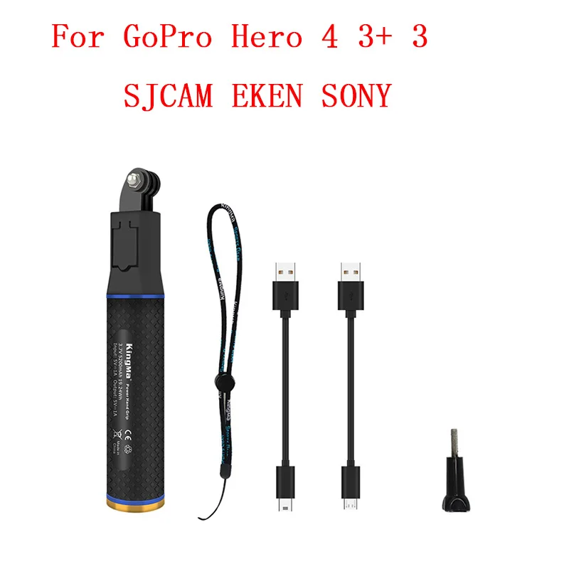 For Hero 4 3 SJCAM Дополнительный внешний аккумулятор для GoPro Hero 7 6 5 4 3+ Session Xiaomi yi SJCAM eken SONY экшн-камеры аксессуары для смартфонов - Цвет: For Hero 4 3 SJCAM