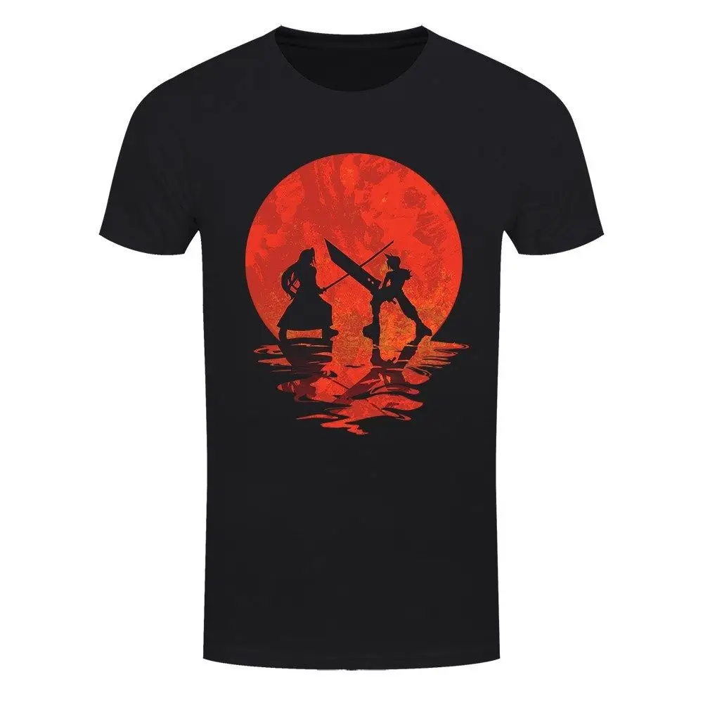 

Cloud Vs Sephiroth Men's Black T-shirt O-Neck Fashion Casual High Quality Print T Shirt Tops Men Tee Shirts top tee