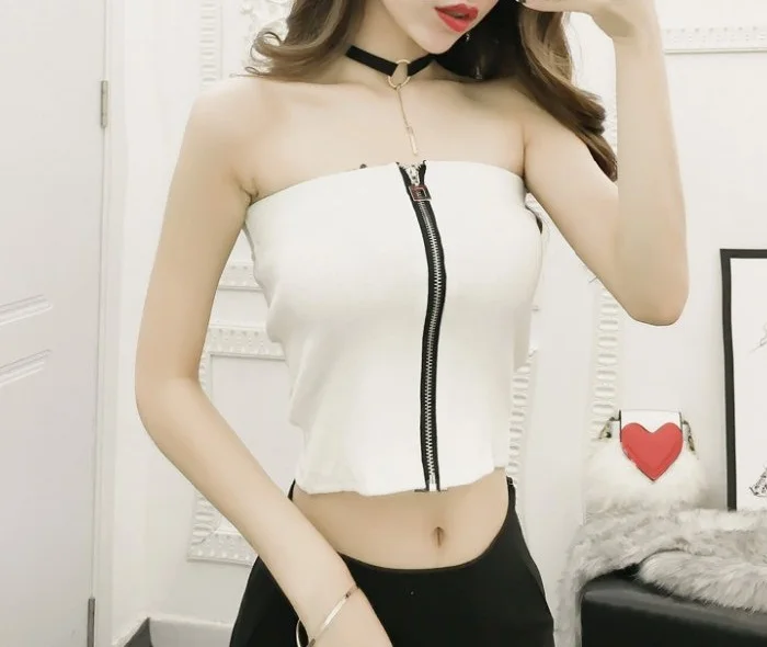 L &amp Y Модные топы на квадратной молнии Новинка лета 2019 женские праздничные