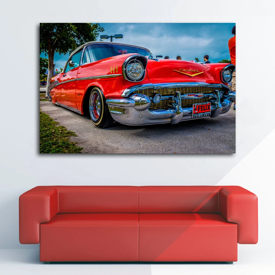 Lowrider автомобиля изготовленный на заказ тюнинг ретро автомобиль Wall Art постер