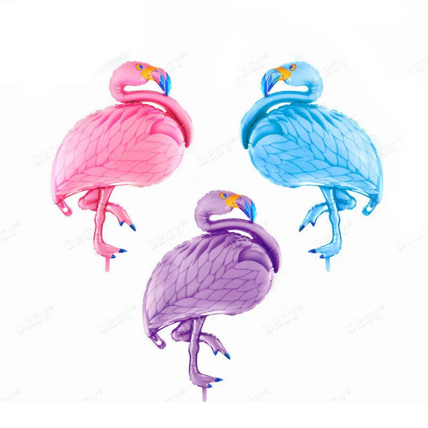 Большие воздушные шары для птиц фольгированные в форме Фламинго Детские