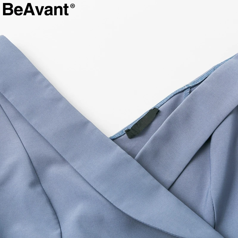 BeAvant Sexy one shoulder womens blazer Asymmetrical buttons work autumn female blazers Elegant office ladies blazers coat