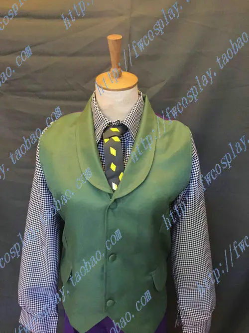 Костюм для косплея Arkham Asylum Joker, комплект на заказ, две стоимость + брюки + жилет + юбка + галстук 11 (art.: 3920cd9fd334e) - 3920cd9fd334e