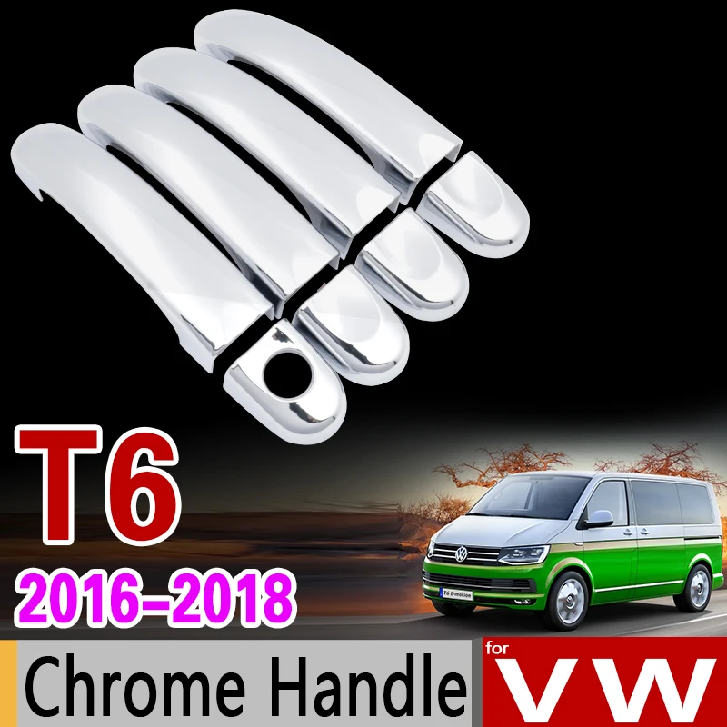Набор хромированной обшивки ручки для VW T6 автомобильные аксессуары Volkswagen | Наклейки на автомобиль -32821310091