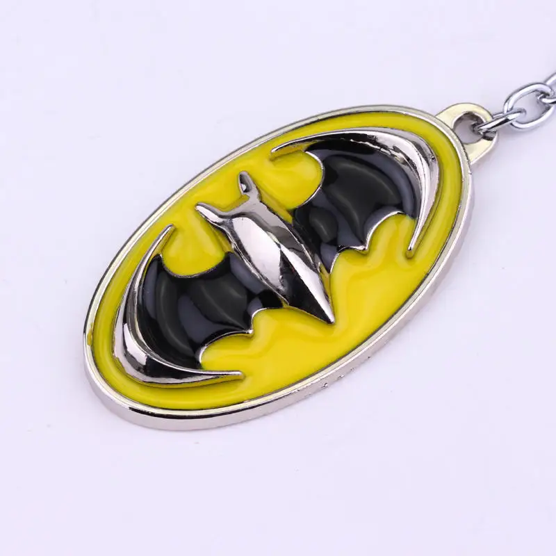 Фильмы супер герой Бэтмен Логотип подвеска брелок Человек Женщины аксессуары