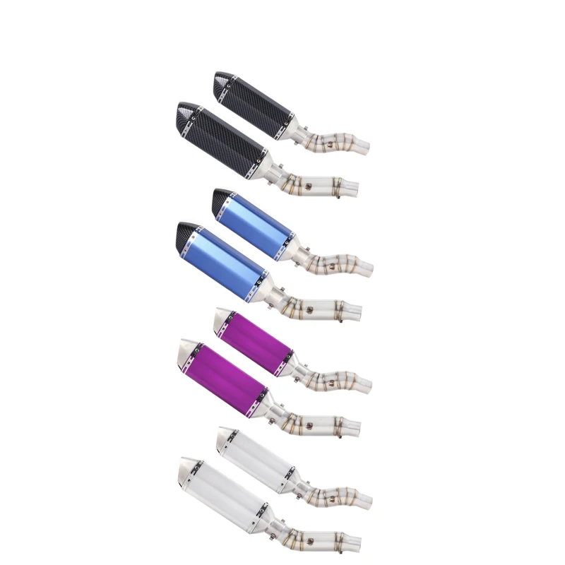 Мотоцикл Полная система глушитель Escape средняя ссылка круглая труба без шнуровки