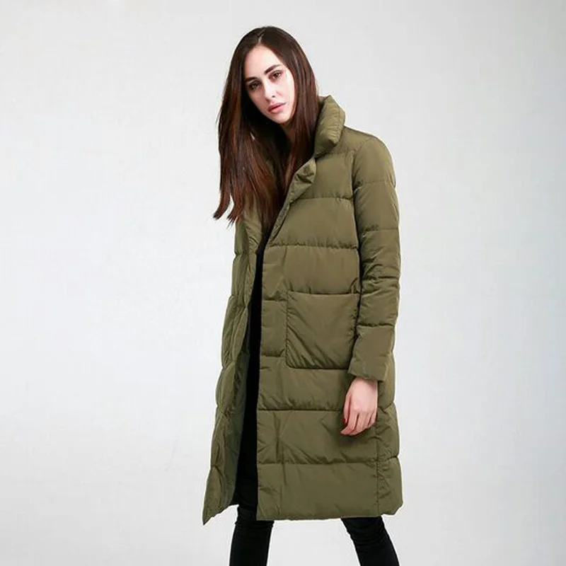 2018 новая зимняя куртка Для женщин длинный толстый теплый женский пальто белая