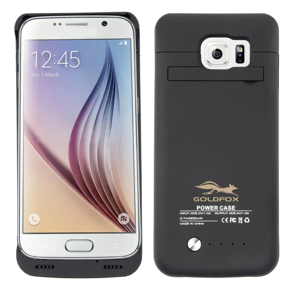 4200 мА/ч Чехол для мобильного телефона с внешним аккумулятором для samsung Galaxy S6/S6 Edge, чехол для зарядки смартфона