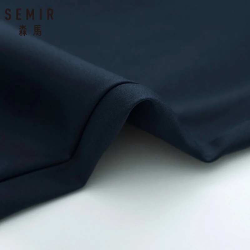 SEMIR мужские узкие брюки чиносы из стираного хлопкового твила с эластичным поясом