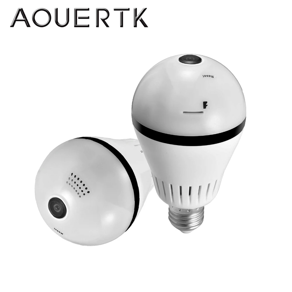 AOUERTK 360 градусов двухсторонний аудио белый светильник двойной панорамный 960P