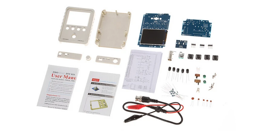 Цифровой осциллограф DIY Kit Запчасти с дело SMD припаяны электронные обучения