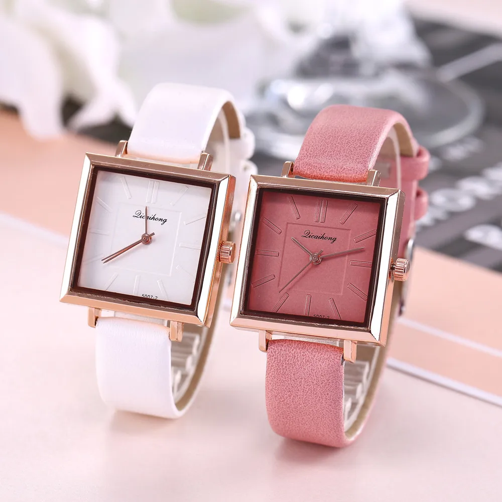 Часы женские классические кварцевые с кожаным ремешком 2019|Женские наручные часы|