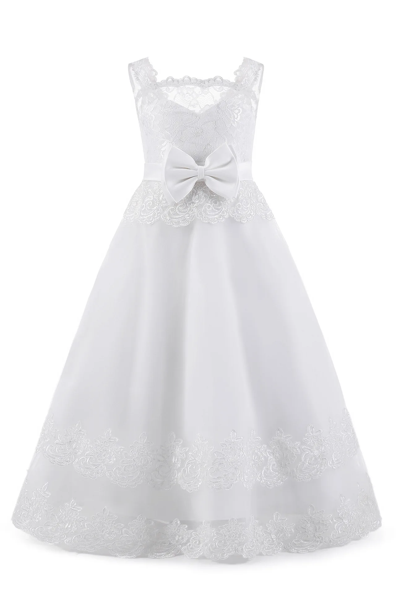 HT0063 Europe and United states girl Party Dress lace dance performance birthday princess flower child Ball Gown | Детская одежда и