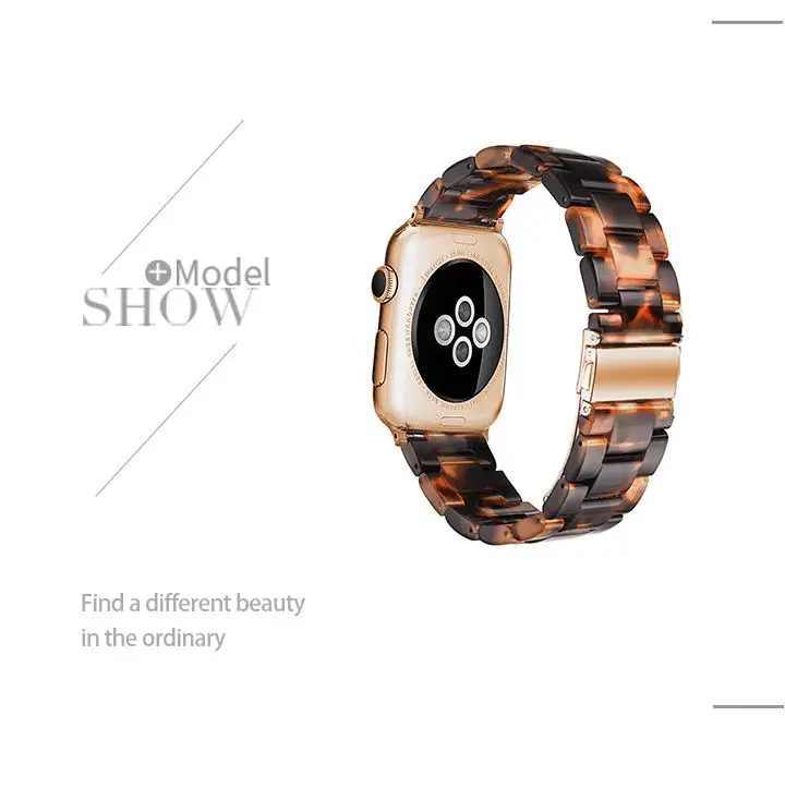 Модный ремешок для часов APPLE Watch3/2/1 38/42 мм, ремешок из смолы Материал женские Для мужчин браслет наручные часы с поясом аксессуары ремешок для часов