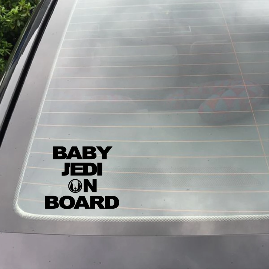 &quotBaby Jedi On Board&quot виниловая наклейка JEDI In Star Wars наклейки на украшение для стекла