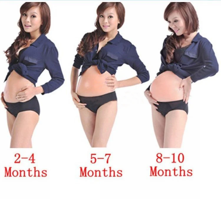 

1 X Artificial Fake Silicone Pregnant Belly Baby Bump Doll Pregnancy 2-4 Months 5-7 Months 8-10 Months 3 Types