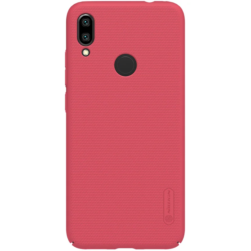 Красный Xiaomi Redmi Note 7 чехол Nillkin Супер Матовый Защитный чехол Note7 жесткий чехол из поликарбоната для Redmi Note 7 Nilkin матовый чехол для телефона - Цвет: Красный