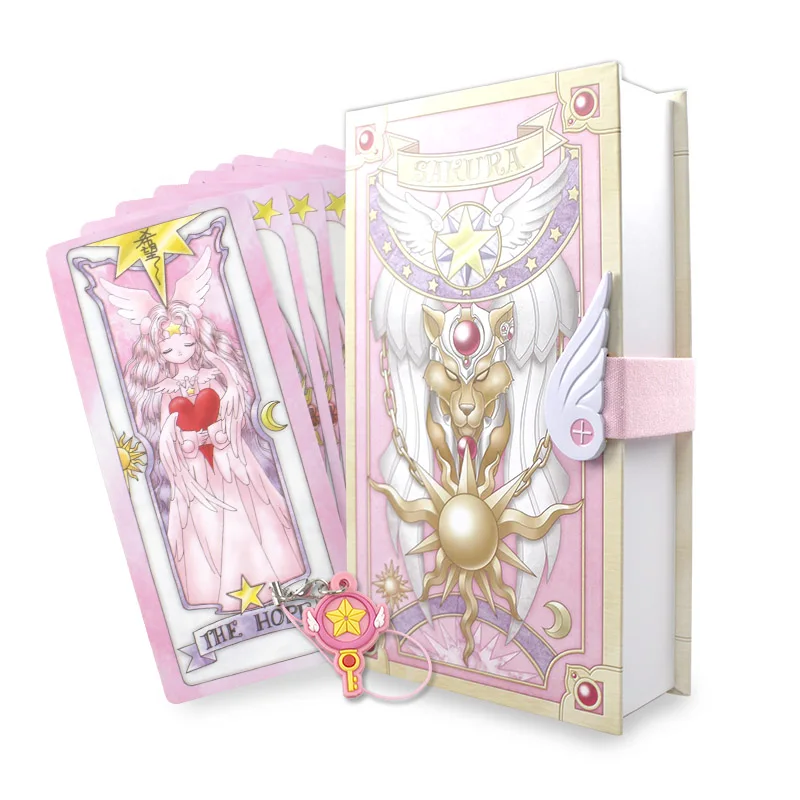 no bag 56 шт./компл. Card Captor Sakura аниме действие напечатанный рисунок бумага творческая Волшебная книга коллекция карт прекрасный подарок комикс версия игрушки - Цвет: no bag