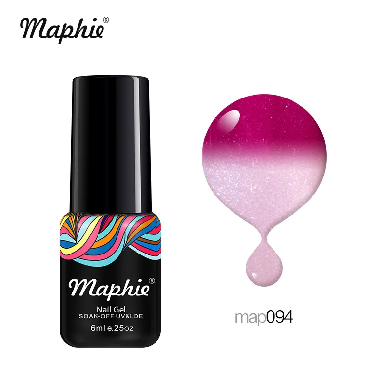 Maphie термальный УФ-гель для ногтей 3D Хамелеон Температура Led лак для ногтей эмаль замочить от Led Изменение цвета гель лак для ногтей - Цвет: 094