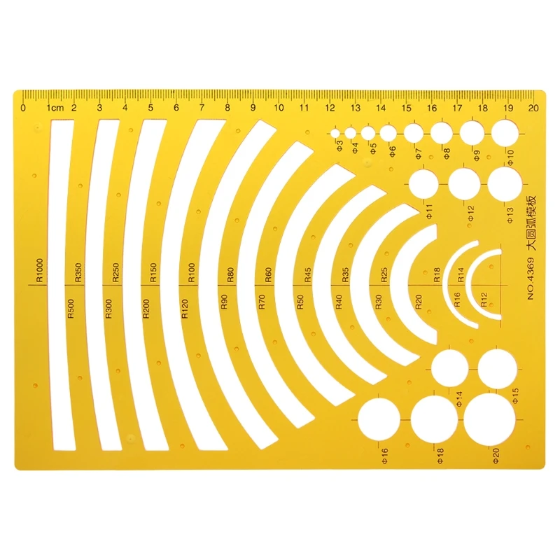 

K Resin Drawing Ruler Template Measuring Tool Stencil Student School Stationery