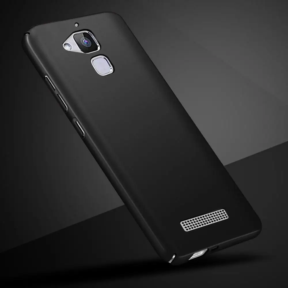 Slim Hard PC Phone Case For Asus ZenFone 3 Max ZC520TL Cover Frosted Plastic Case For Asus ZenFone 3Max ZC520TL X008D 5.2" Coque - Цвет: Black