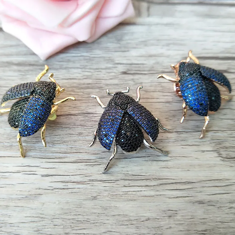 6 шт. Разноцветные Подвески в виде насекомых с фианитами|Подвески| |