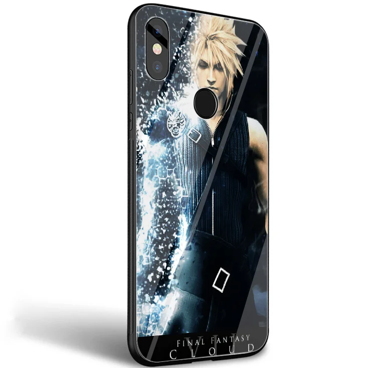 GerleeK стеклянный чехол из ТПУ Final Fantasy VII FF7 для Xiaomi 8 Lite A1 9 pocophone F1 Redmi Note 5 6 7 Pro 6A