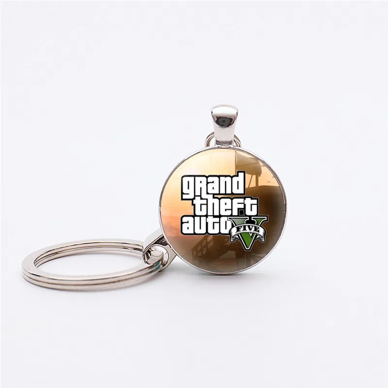 17 стилей PS4 GTA 5 игр Grand Theft Auto брелки серебряное покрытие ручной работы Подвески