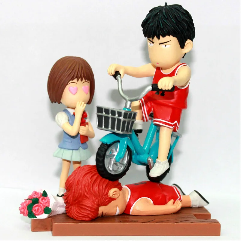Huong аниме мультфильм Slam Dunk 5 шт./компл. Sakuragi Hanamichi Rukawa Kaede ПВХ Фигурки коллекционные