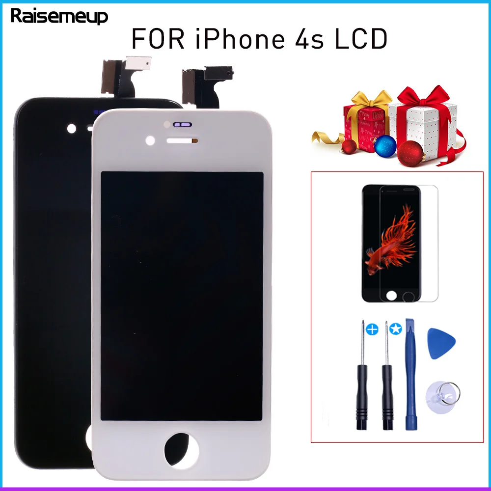 Дисплей AAAA для iPhone 4S ЖК экран телефона A1431 A1387 сенсорный дигитайзер в сборе замена