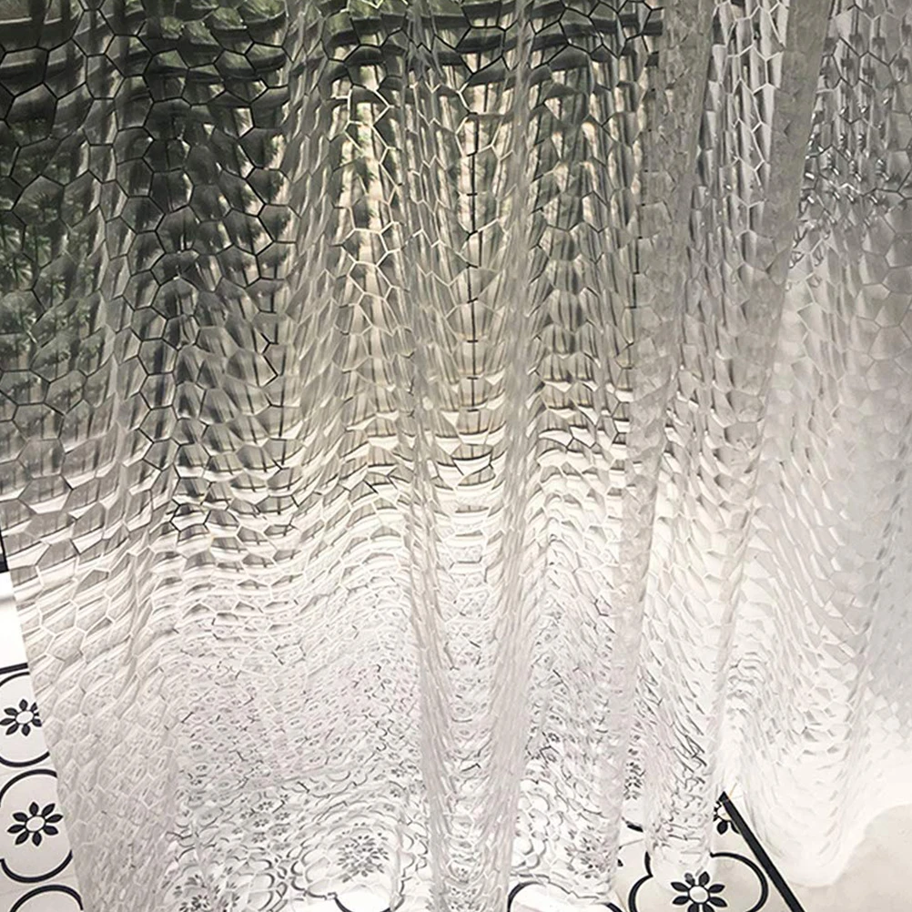 Водонепроницаемая прозрачная занавеска для душа EVA с 12 крючками купания