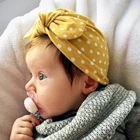Хлопковая детская шапка повязка на голову для девочек, детская повязка на голову